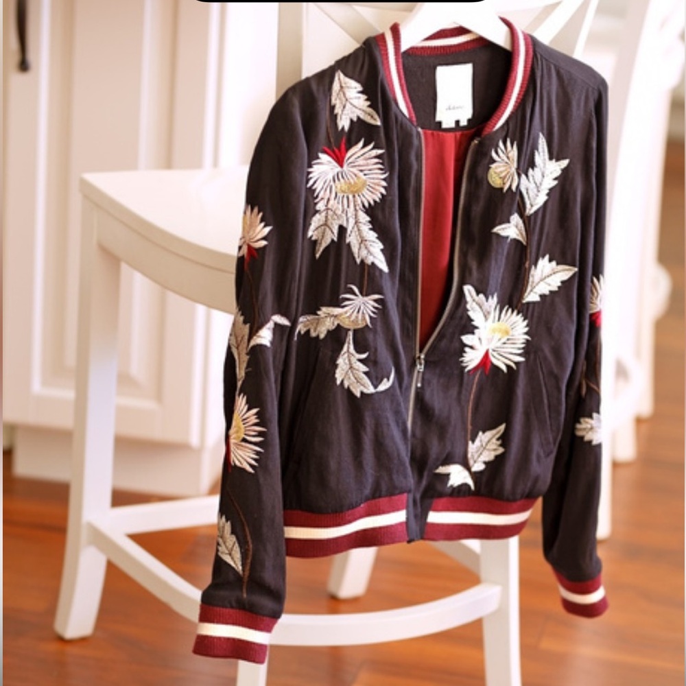 Elevenses Embroidered Bomber